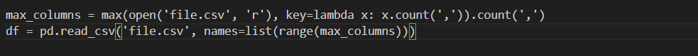 Manually Specify Column Names