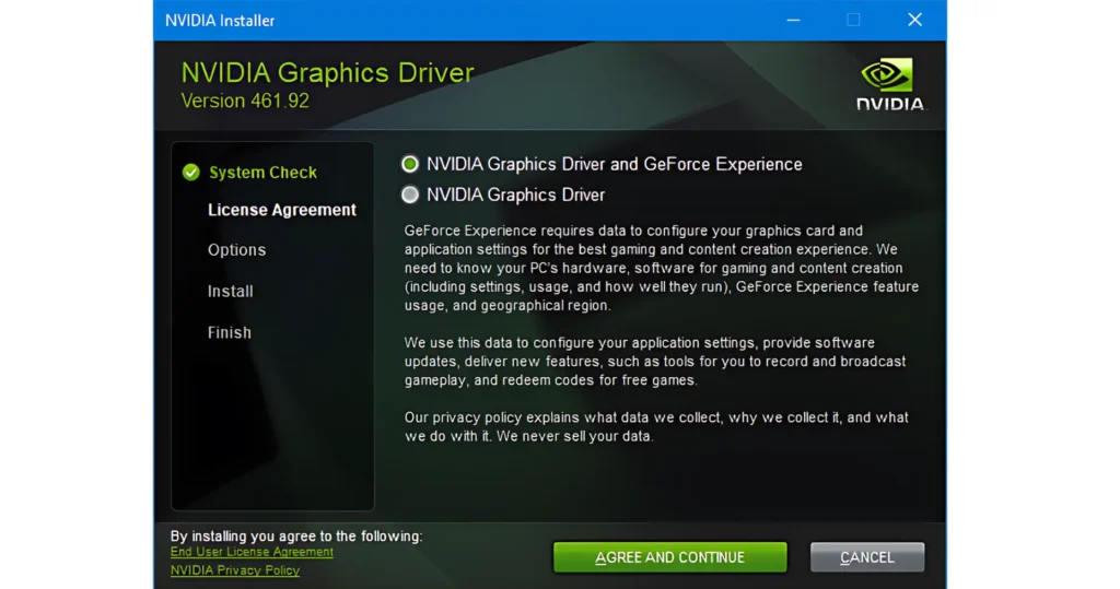 GeForce Experience Driver Installation Failed Error Fix