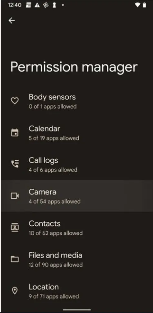 Review App Permissions
