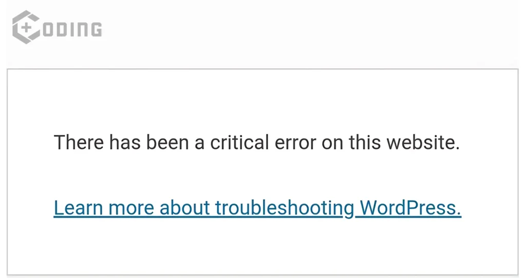 There Has Been A Critical Error On This Website Error: Fix