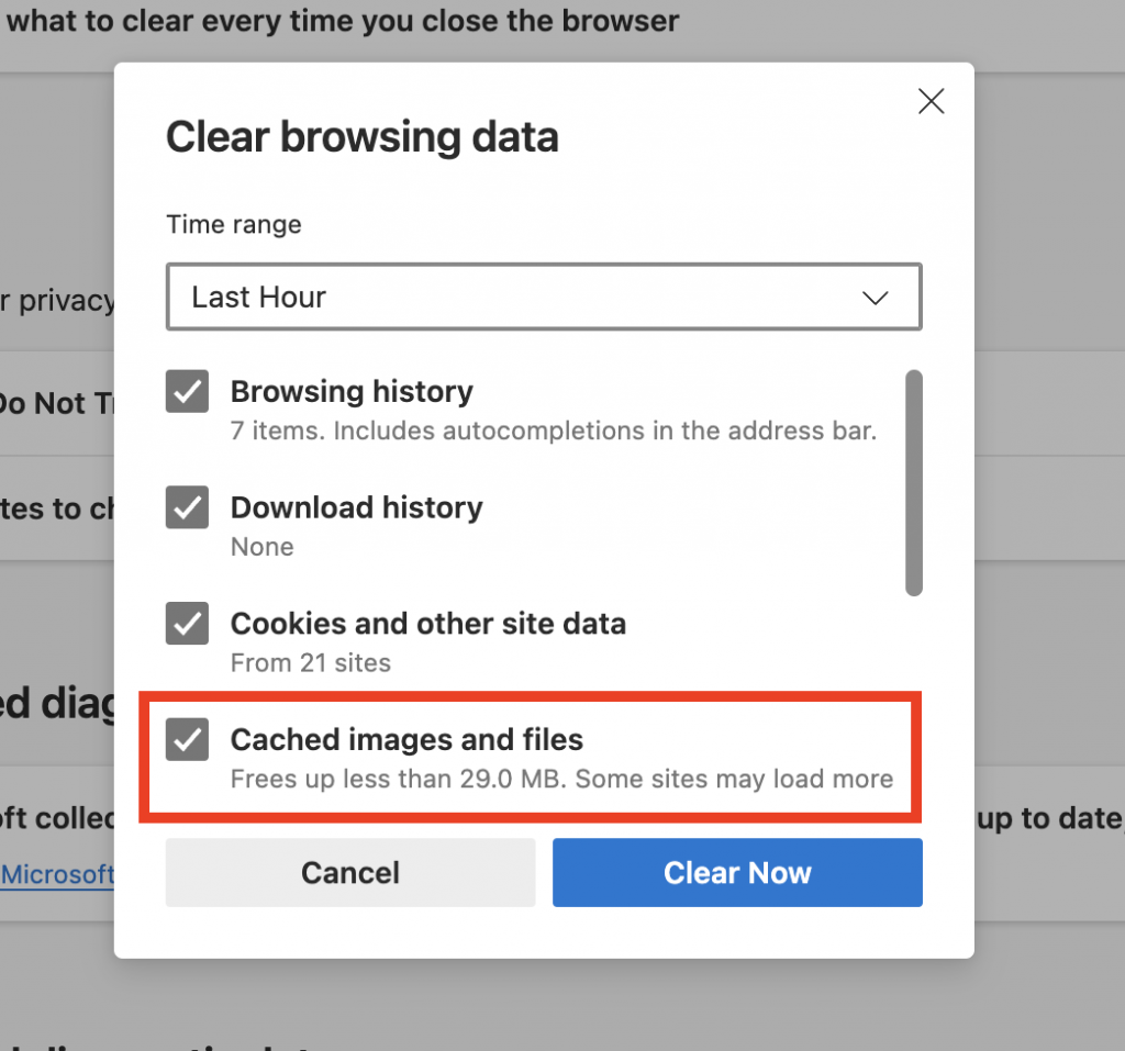 Clear Browser Data